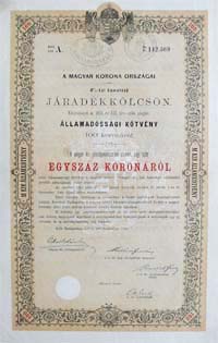 llamadssgi Ktvny- Jradkklcsn 100 korona 1892