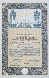 llamadssgi Ktvny- Jradkklcsn 100 korona 1916