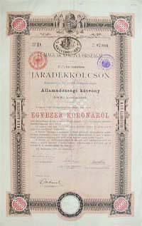 llamadssgi Ktvny- Jradkklcsn 1000 korona 1897