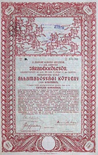 llamadssgi Ktvny- Jradkklcsn 1000 korona 1917 5,5%!
