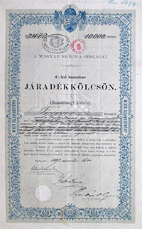 llamadssgi Ktvny- Jradkklcsn 10000 korona 1893