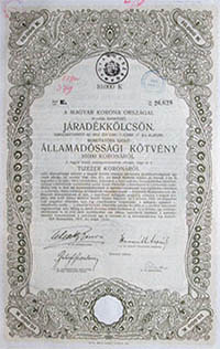 llamadssgi Ktvny- Jradkklcsn 10000 korona 1917 