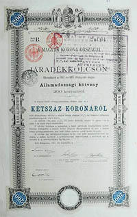 llamadssgi Ktvny- Jradkklcsn 200 korona 1897