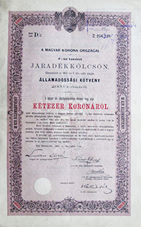 llamadssgi Ktvny- Jradkklcsn 200korona 1902