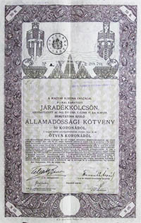 llamadssgi Ktvny- Jradkklcsn 50 korona 1916