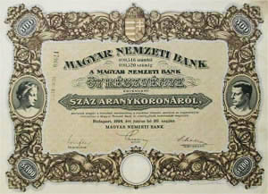 Magyar Nemzeti Bank 500 aranykorona 1924