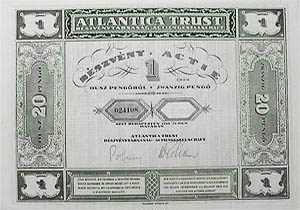 Atlantica Trust rszvny 20 peng 1928
