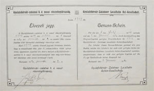 Gyulafehrvr-Zalatnai Helyi rdek Vast Rszvnytrsasg lvezeti jegy 1920