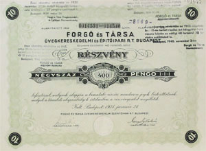 Forg s Trsa Rszvnytrsasg 10x40 (400) peng 1934