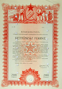 5%-kal kamatoz trlesztses klcsn - Bkeklcsn 200 forint 1950