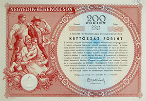 Negyedik Békekölcsön 200 forint