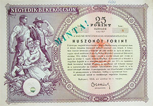 Negyedik Bkeklcsn 25 forint