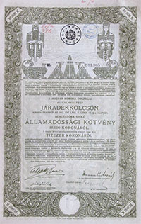 allamadossagi kotveny jaradekkolcson 10000 korona 1915 majus 6%