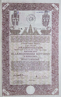 allamadossagi kotveny jaradekkolcson 50 korona 1915 majus 6%