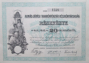 Alms-Jrsi Takarkpnztr Rszvnytrsasg 20 peng 1926