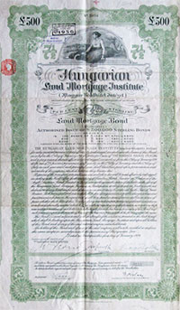 Magyar Fldhitel Intzet  ktvny 50 font 1926