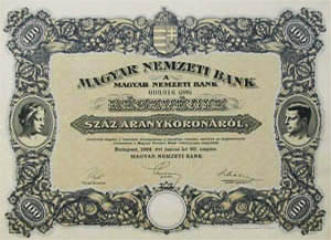 Magyar Nemzeti Bank 100 aranykorona 1924