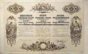 Németbogsáni Hitelbank Részvénytársaság részvény 200 korona 1897