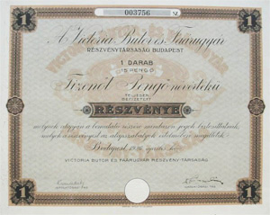Victoria Btor s Farugyr Rszvnytrsasg 15 peng 1926