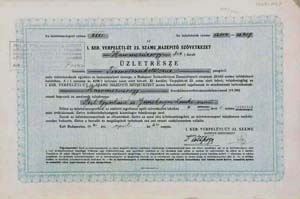 I. ker. Verpeléti út 22. számú Házépítő Szövetkezet üzletrész 1940