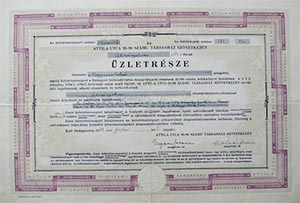 Attila utca 95-99. szm Trsashz Szvetkezet zletrsz 1942