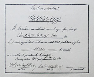 Bizalom Szövetkezet üzletrészjegy 10 korona 1910