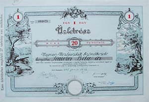 Magyar Mezgazdk Szvetkezete zletrsz 20 peng 1942