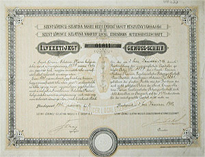 Szentlrincz-Szlatina-Nasici Helyi rdek Vast lvezeti jegy 1910
